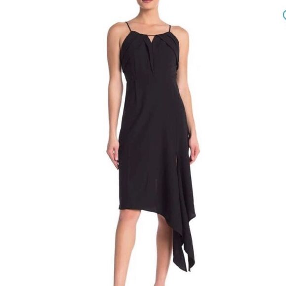 One One Six Nordstrom Black Cocktail Midi Dress S - Picture 1 of 8